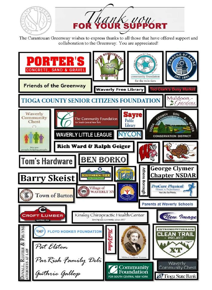 Carantouan Greenway Sponsors